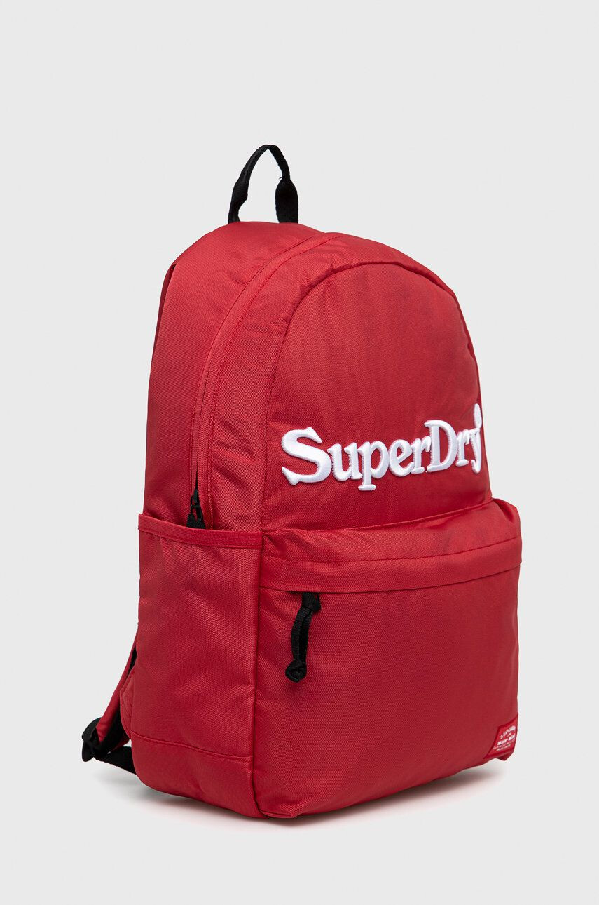 Superdry Batoh dámský červená barva velký hladký - Pepit.cz