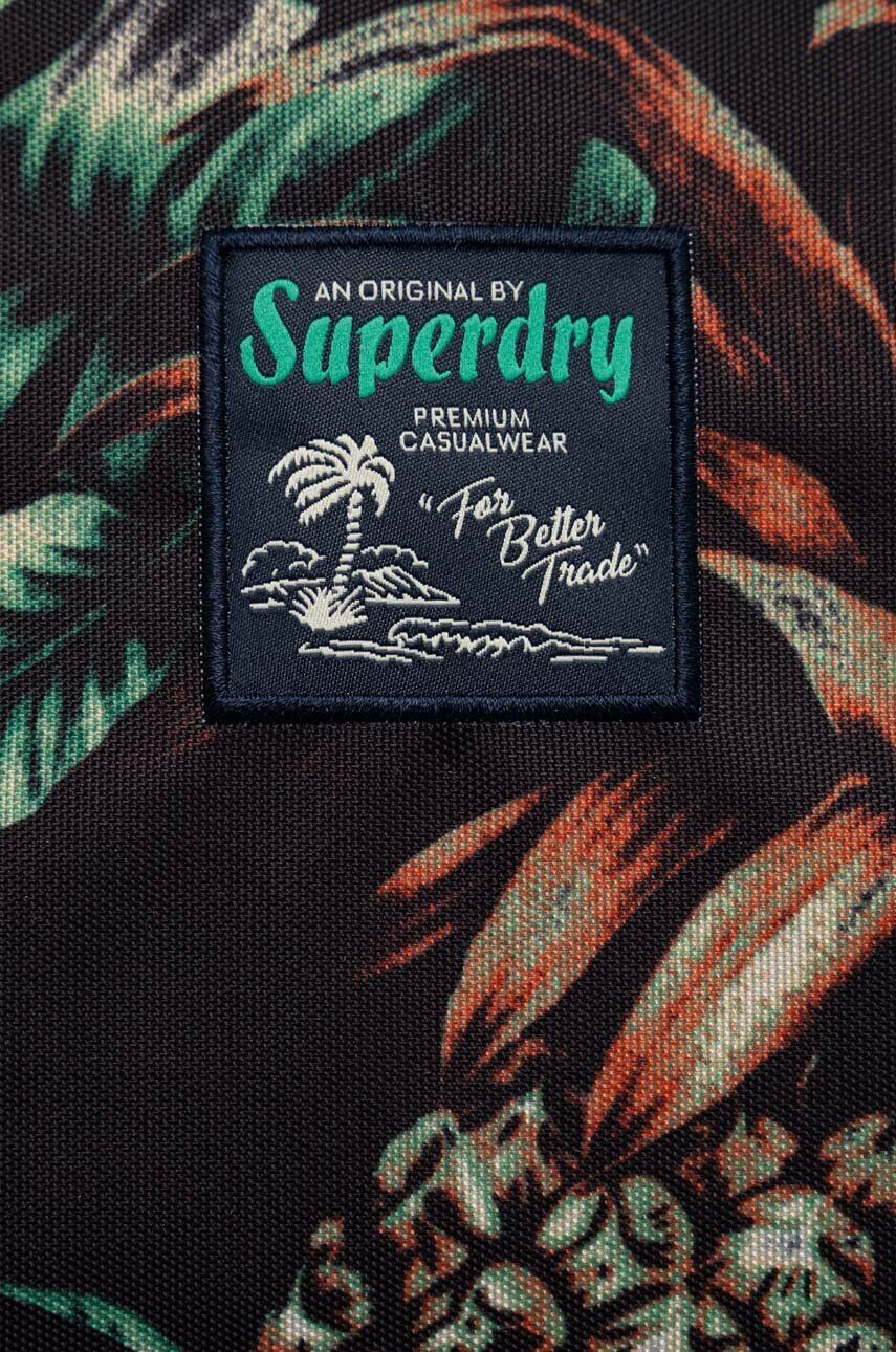 Superdry Batoh dámský černá barva velký vzorovaný - Pepit.cz