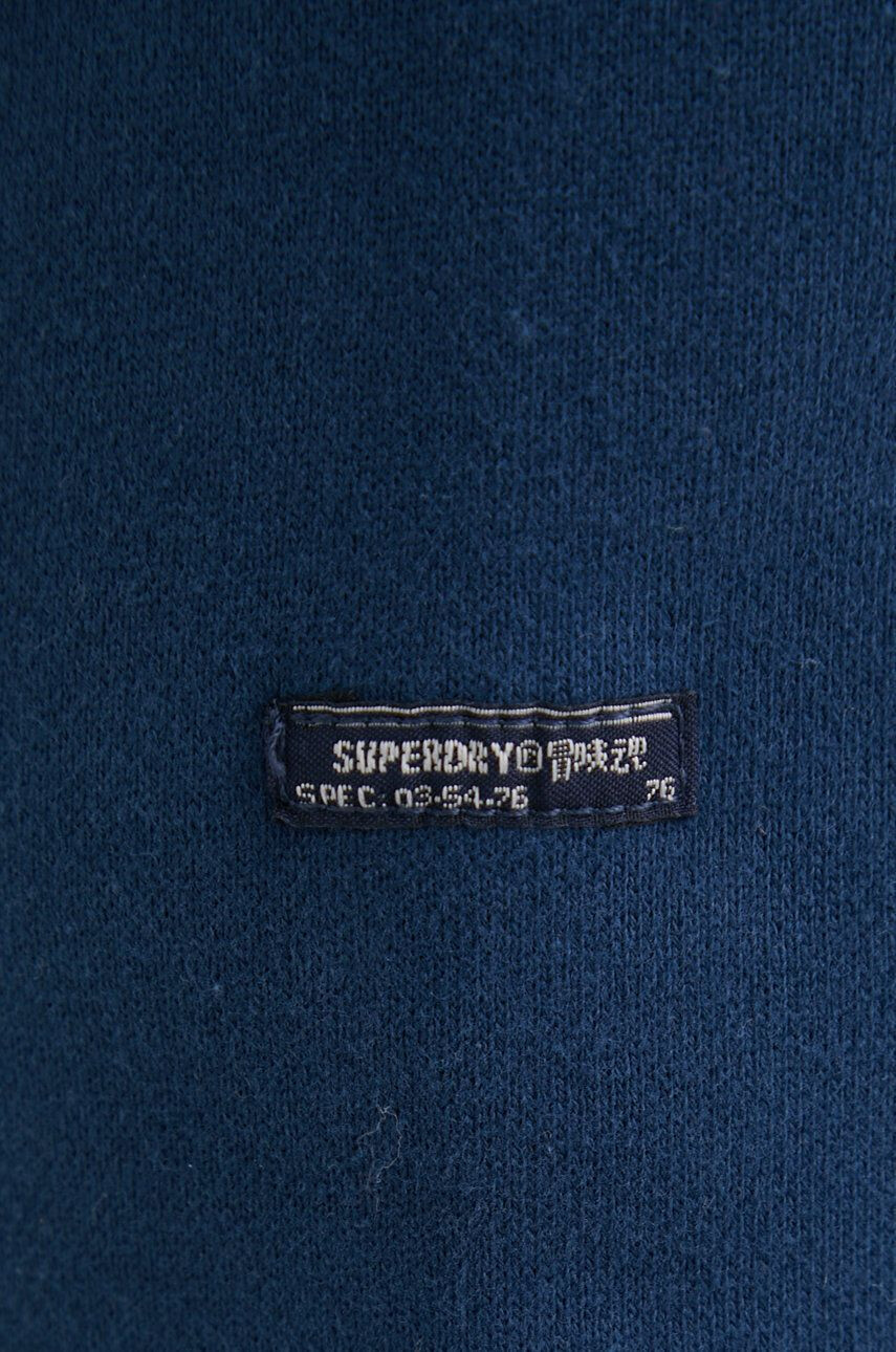 Superdry Bavlněná mikina pánská tmavomodrá barva s aplikací - Pepit.cz