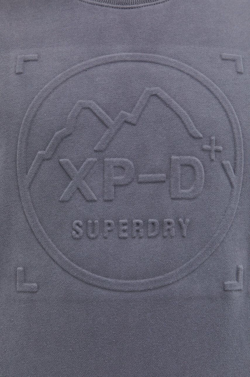 Superdry Bavlněná mikina pánská šedá barva s aplikací - Pepit.cz