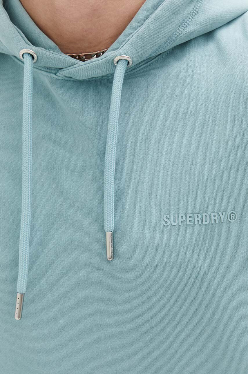 Superdry Bavlněná mikina dámská vínová barva s aplikací - Pepit.cz