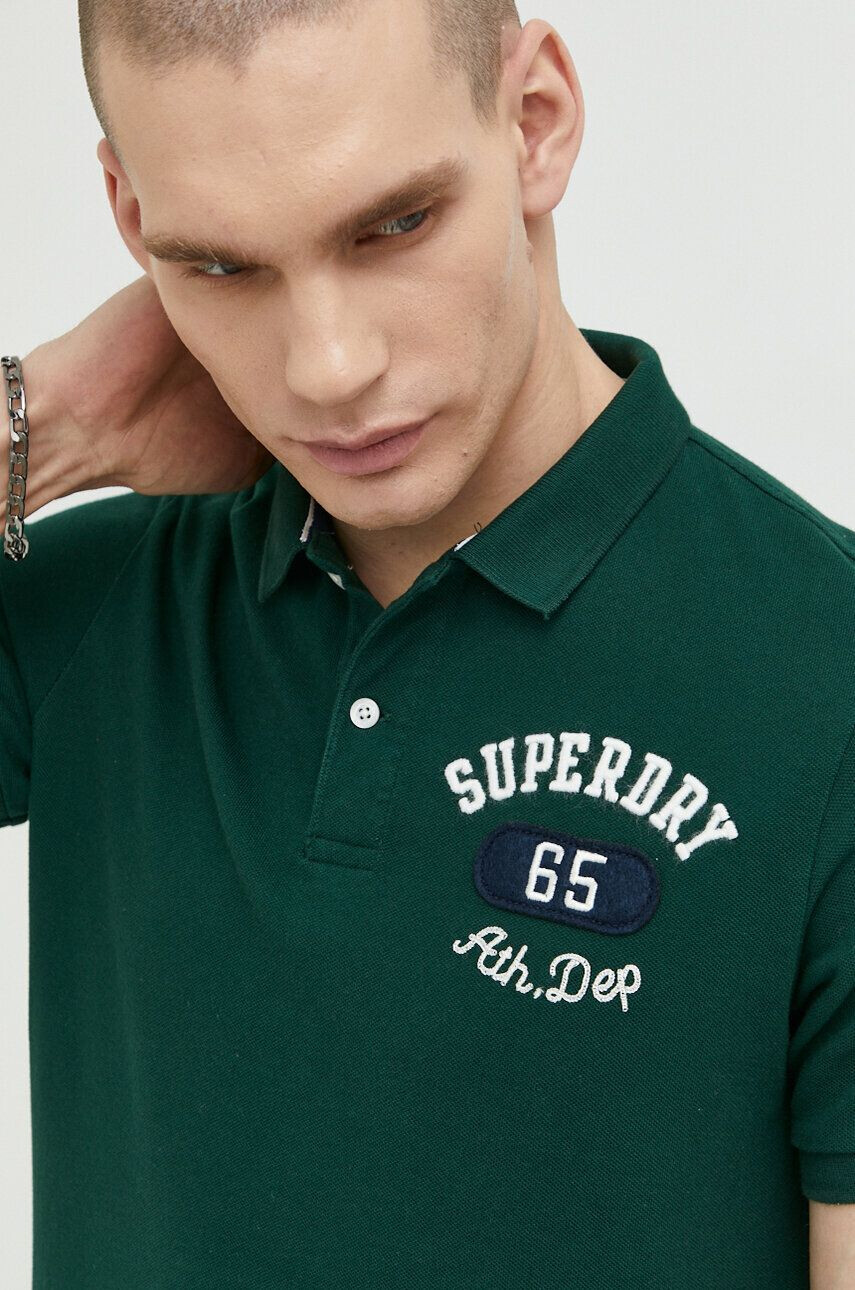 Superdry Bavlněné polo tričko oranžová barva - Pepit.cz