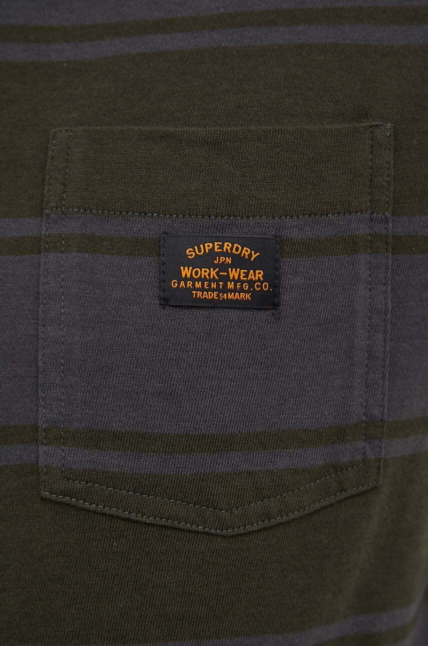 Superdry Bavlněné tričko šedá barva vzorované - Pepit.cz