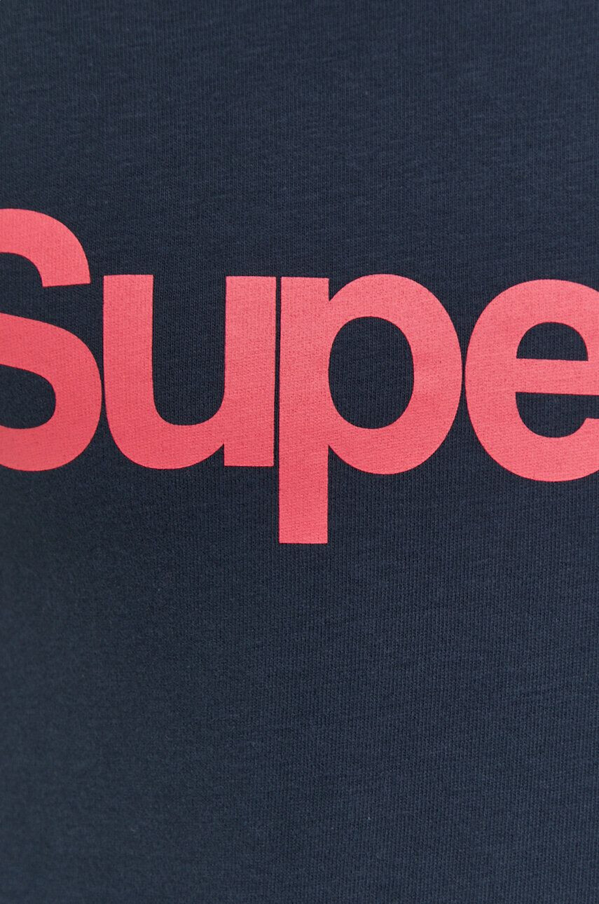 Superdry Bavlněné tričko tmavomodrá barva s potiskem - Pepit.cz