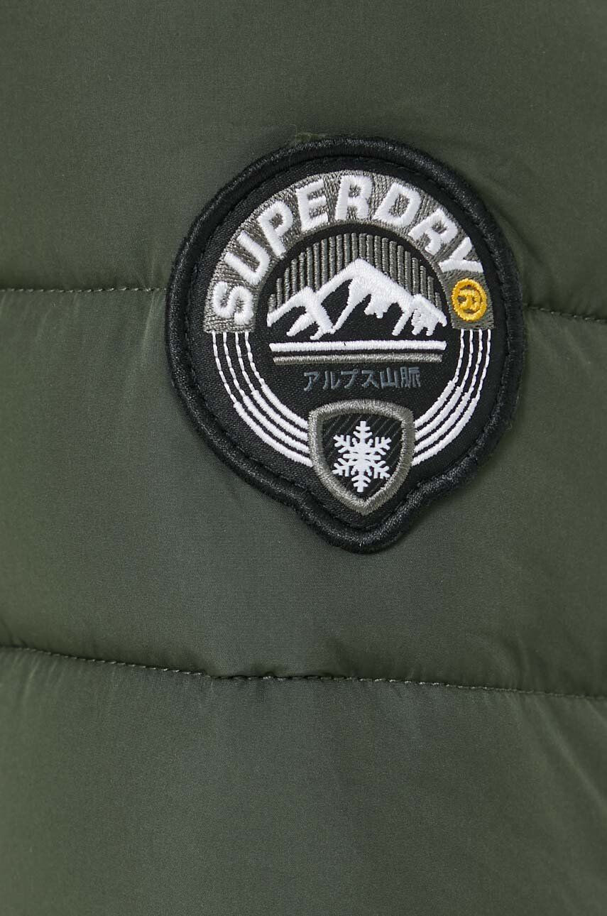 Superdry Bunda dámská zelená barva zimní - Pepit.cz