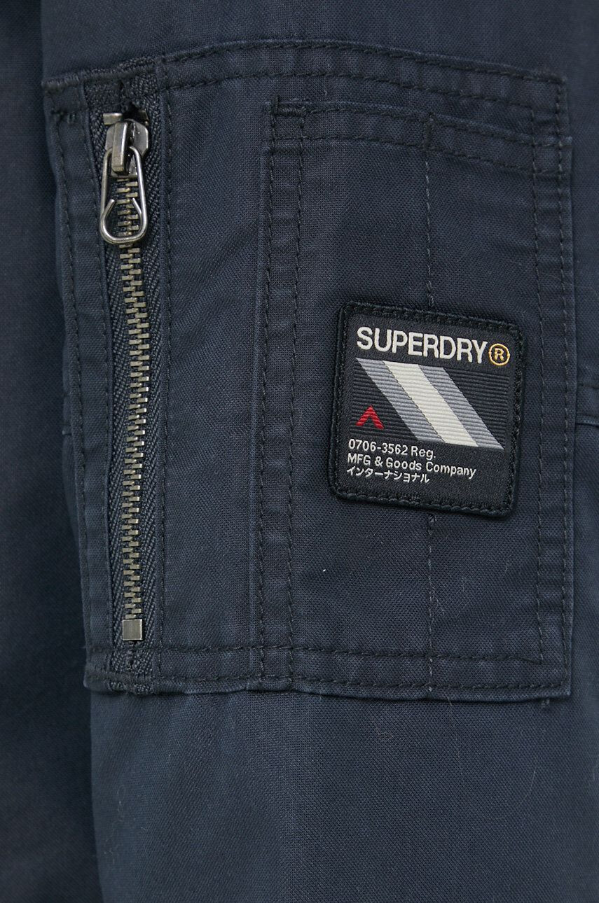 Superdry Bunda dámská tmavomodrá barva přechodná - Pepit.cz