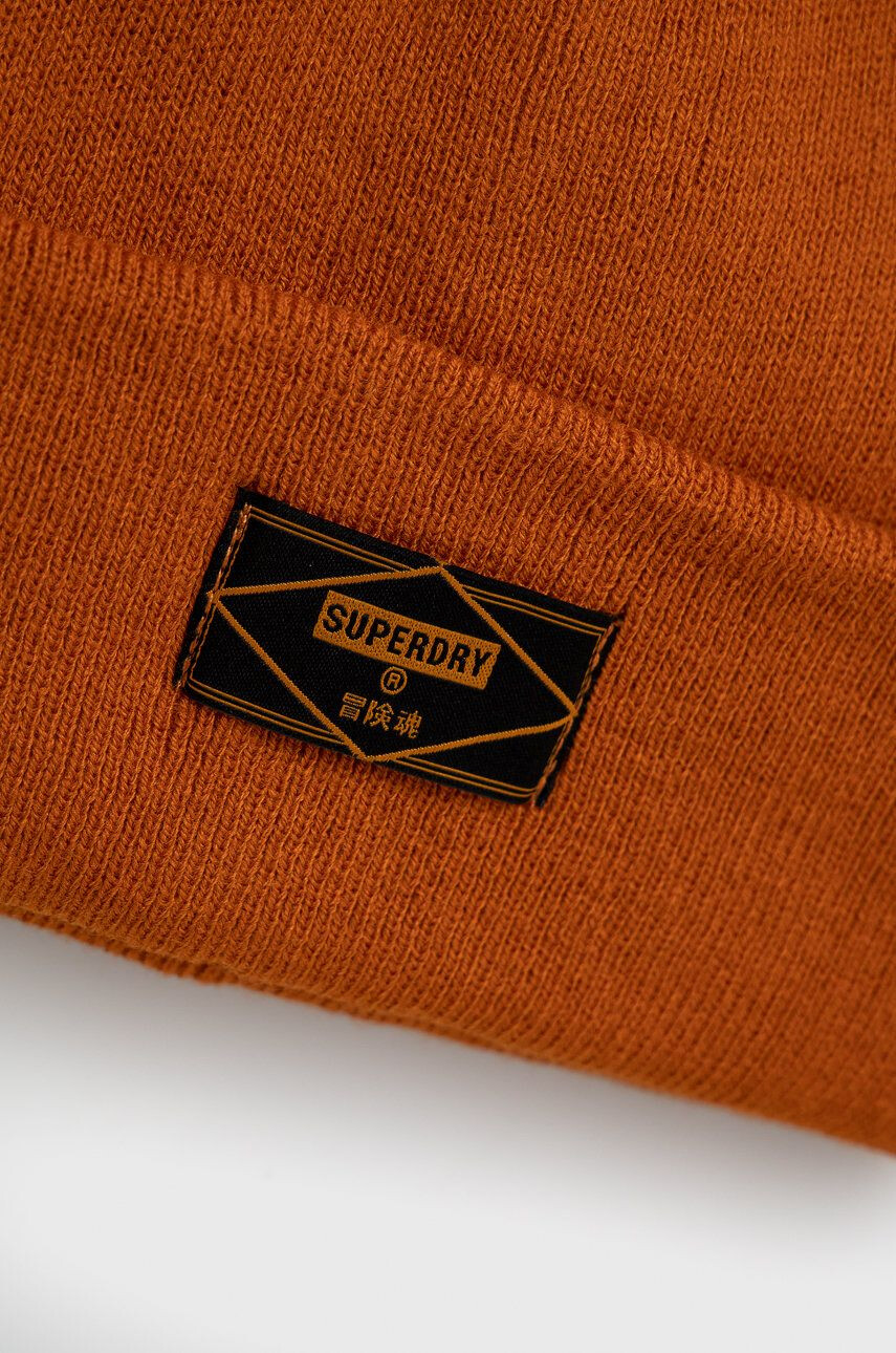 Superdry Čepice oranžová barva z tenké pleteniny - Pepit.cz