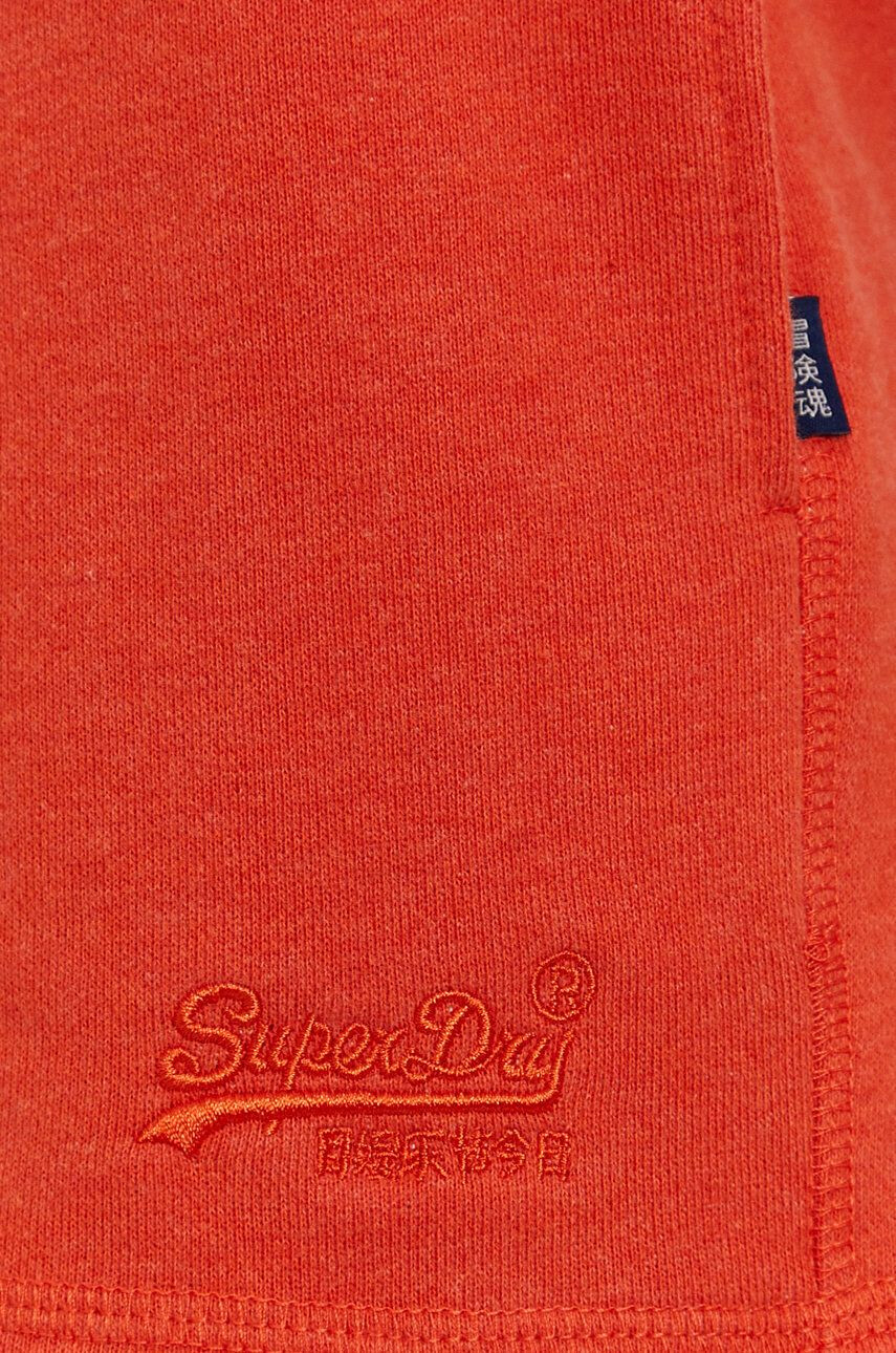 Superdry Kraťasy dámské oranžová barva hladké medium waist - Pepit.cz