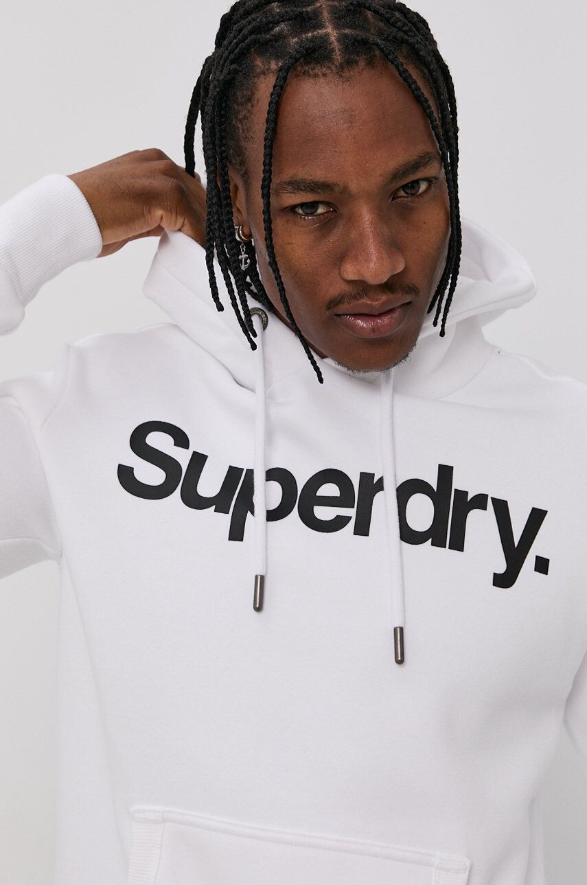 Superdry Mikina pánská oranžová barva s potiskem - Pepit.cz