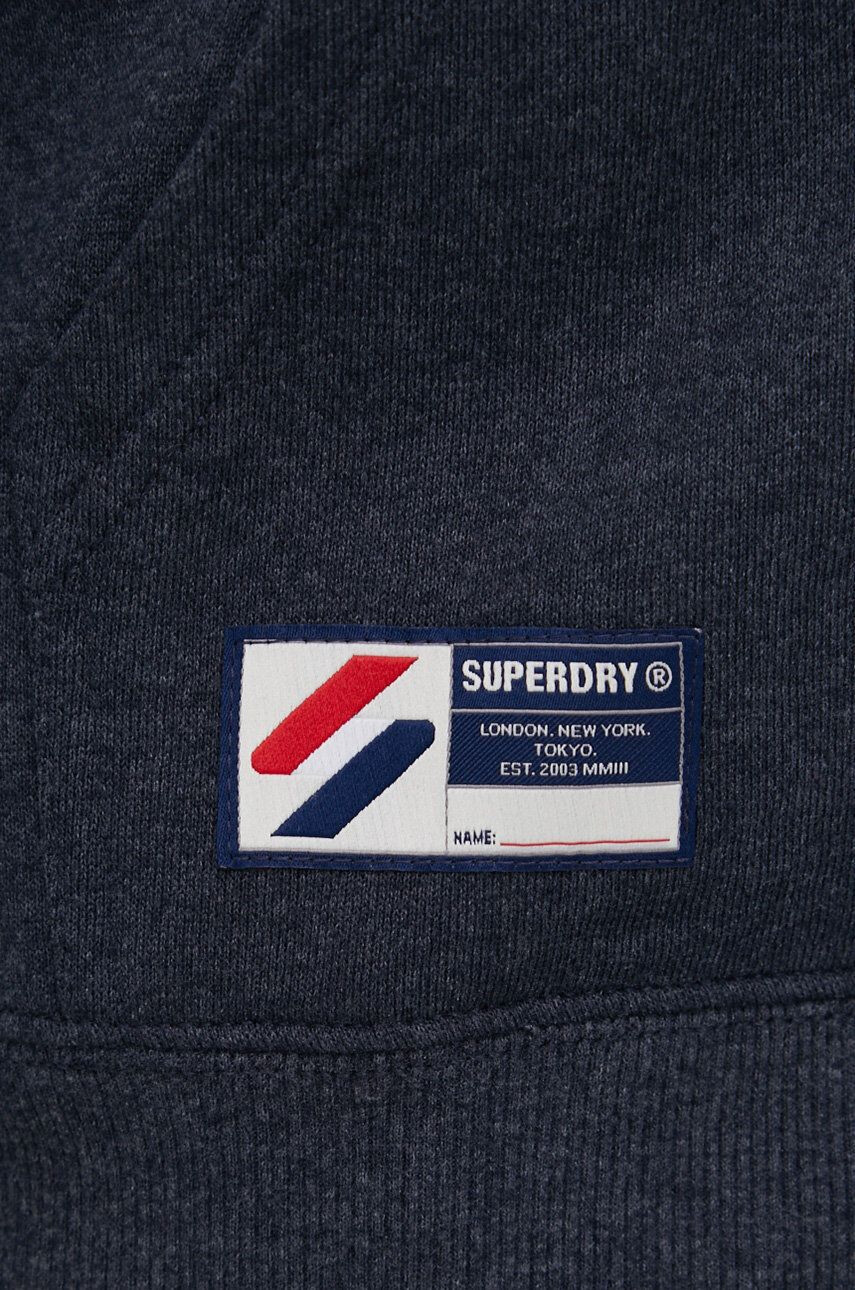 Superdry Mikina pánská tmavomodrá barva hladká - Pepit.cz