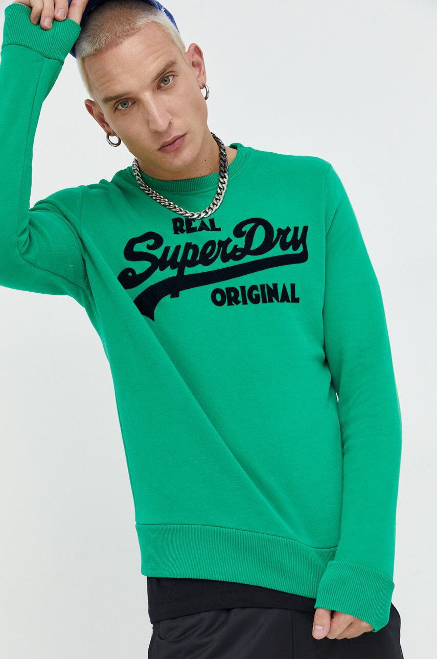 Superdry Mikina dámská růžová barva melanžová - Pepit.cz