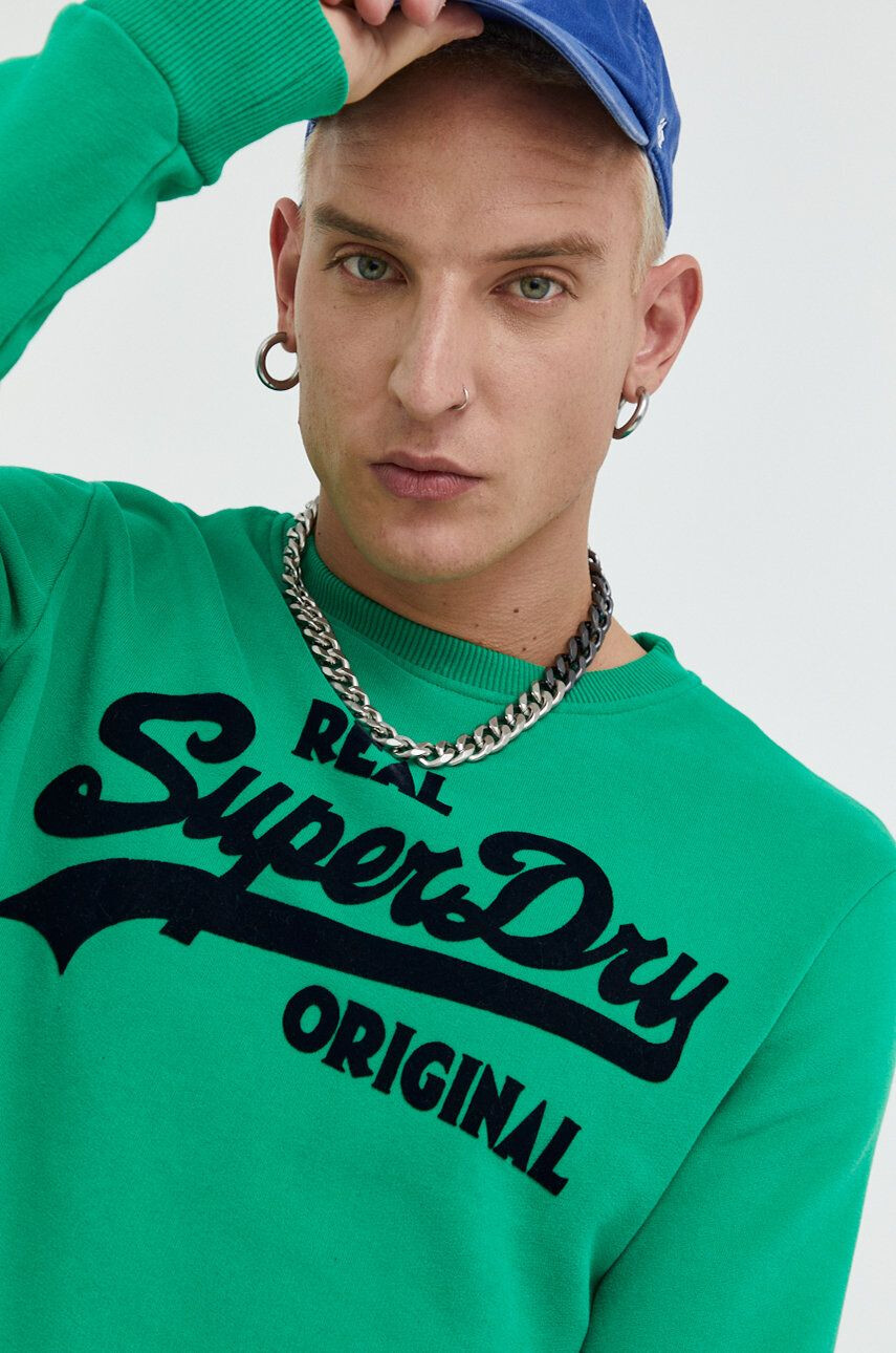 Superdry Mikina dámská růžová barva melanžová - Pepit.cz