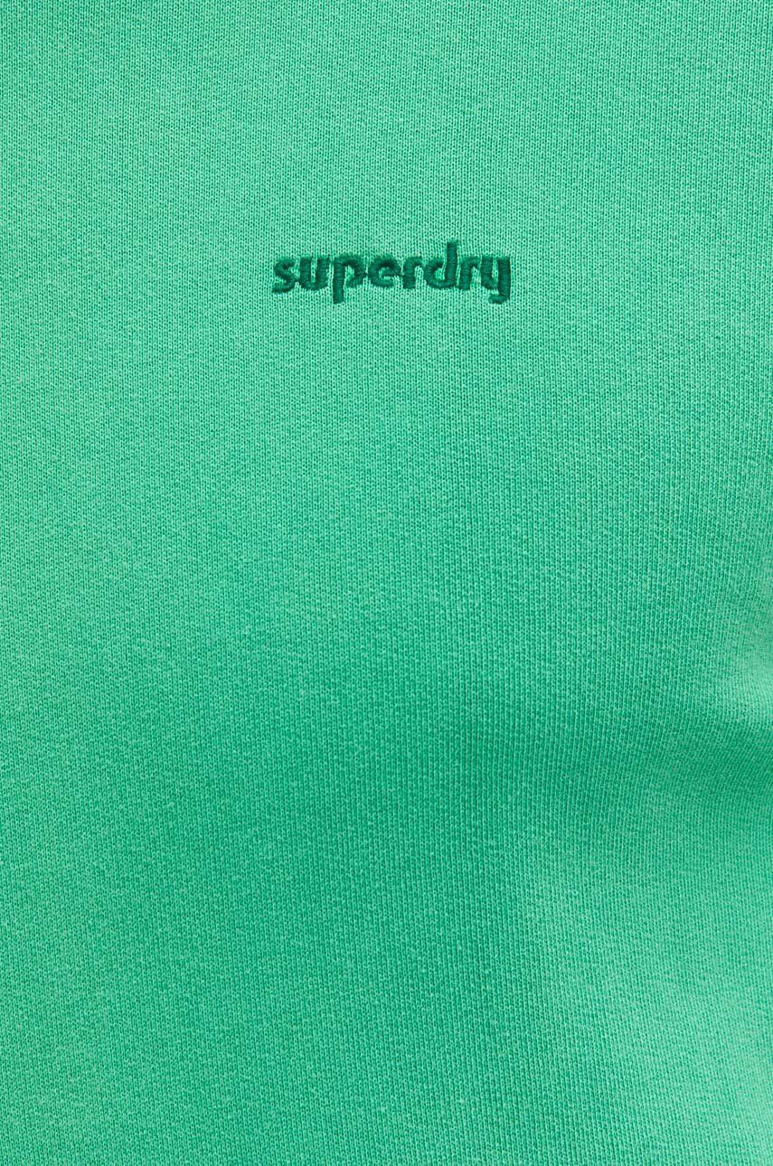 Superdry Mikina pánská zelená barva s kapucí hladká - Pepit.cz