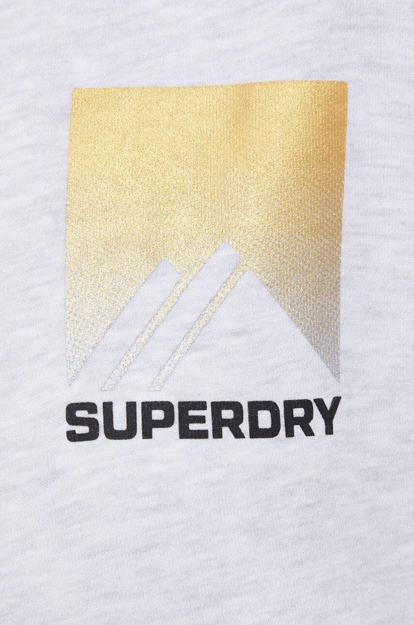 Superdry Mikina dámská šedá barva melanžová - Pepit.cz