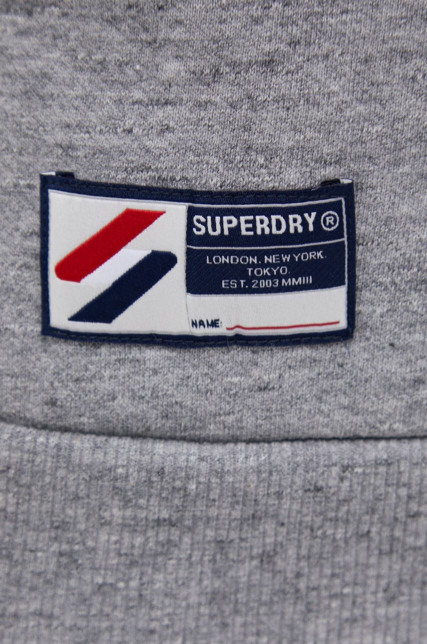 Superdry Mikina pánská šedá barva hladká - Pepit.cz