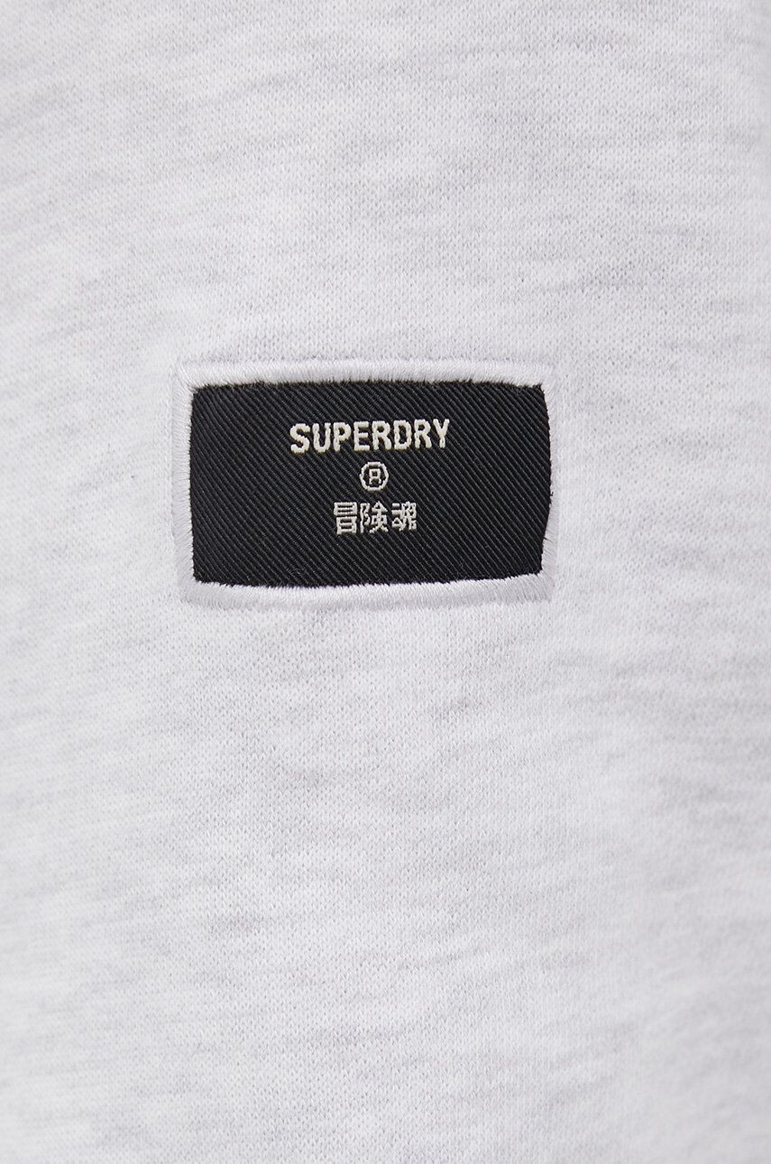 Superdry Mikina pánská šedá barva s potiskem - Pepit.cz