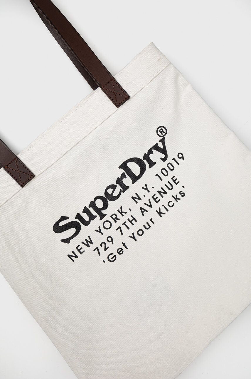 Superdry Taška bílá barva - Pepit.cz