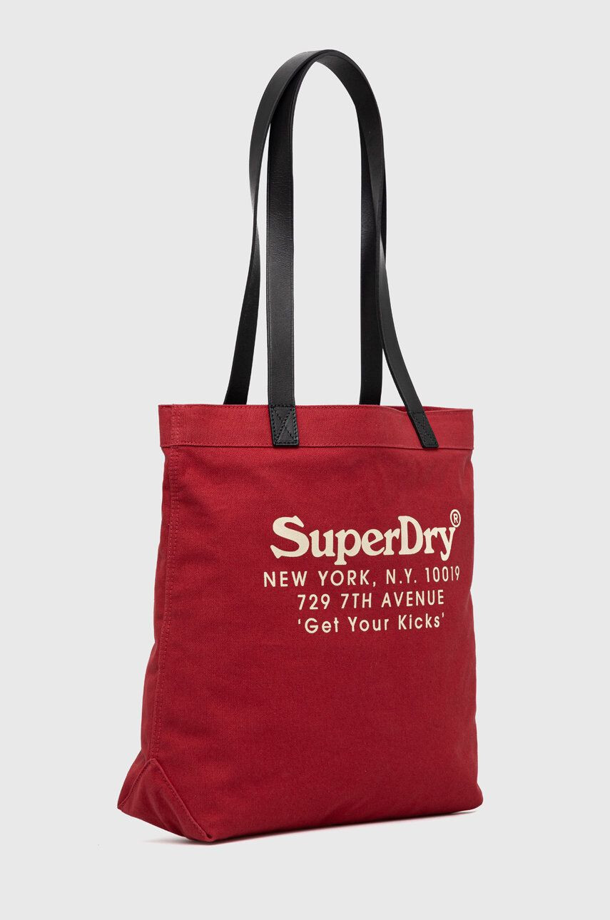 Superdry Taška červená barva - Pepit.cz