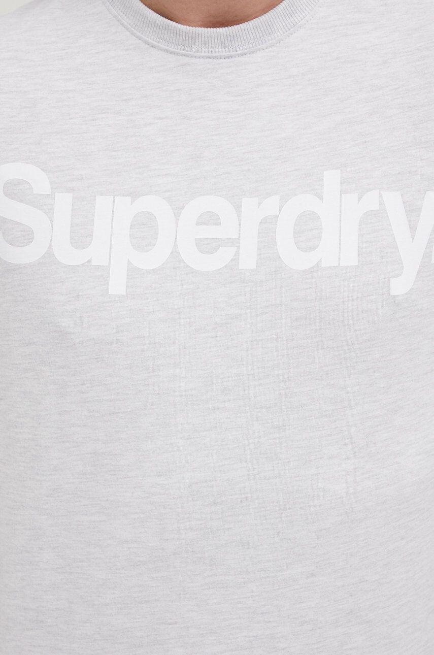 Superdry Tričko pánský šedá barva s potiskem - Pepit.cz