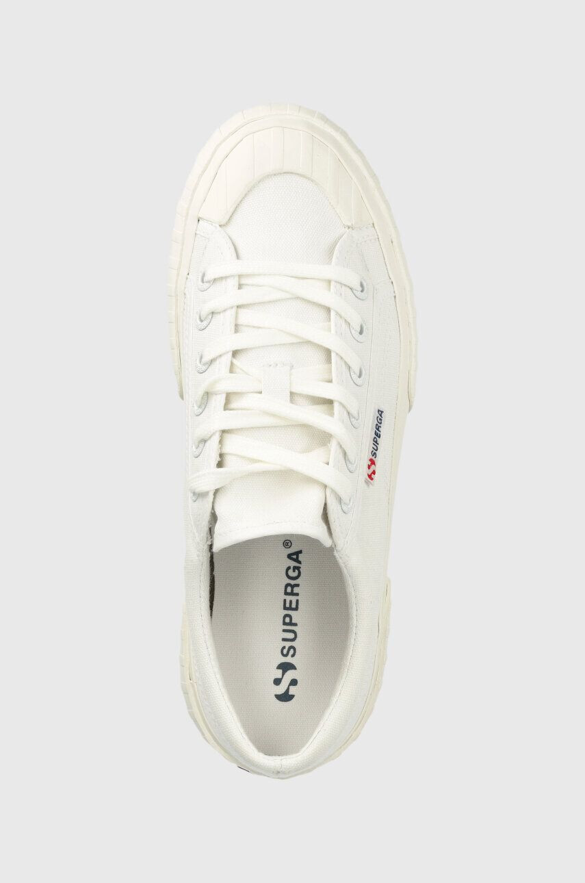 Superga Tenisky 2631 STRIPE PLATFORM dámské bílá barva S5111SW - Pepit.cz