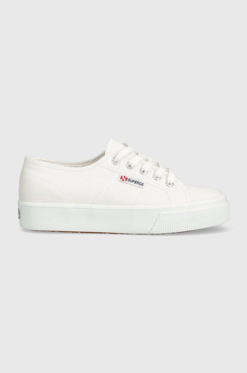 Superga Tenisky 2730 MID PLATFORM dámské bílá barva S2127IW - Pepit.cz