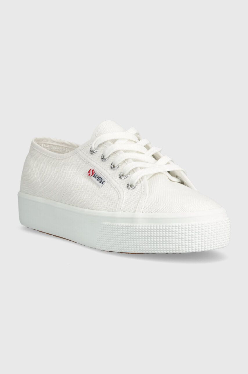 Superga Tenisky 2730 MID PLATFORM dámské bílá barva S2127IW - Pepit.cz