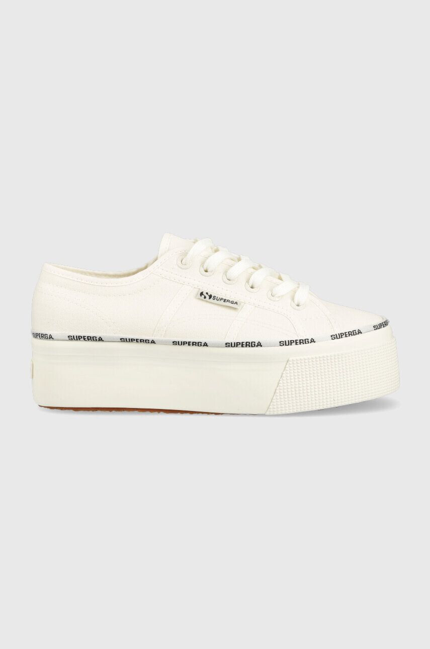 Superga Tenisky 2790 LOGO PIPING dámské bílá barva S3125LW - Pepit.cz