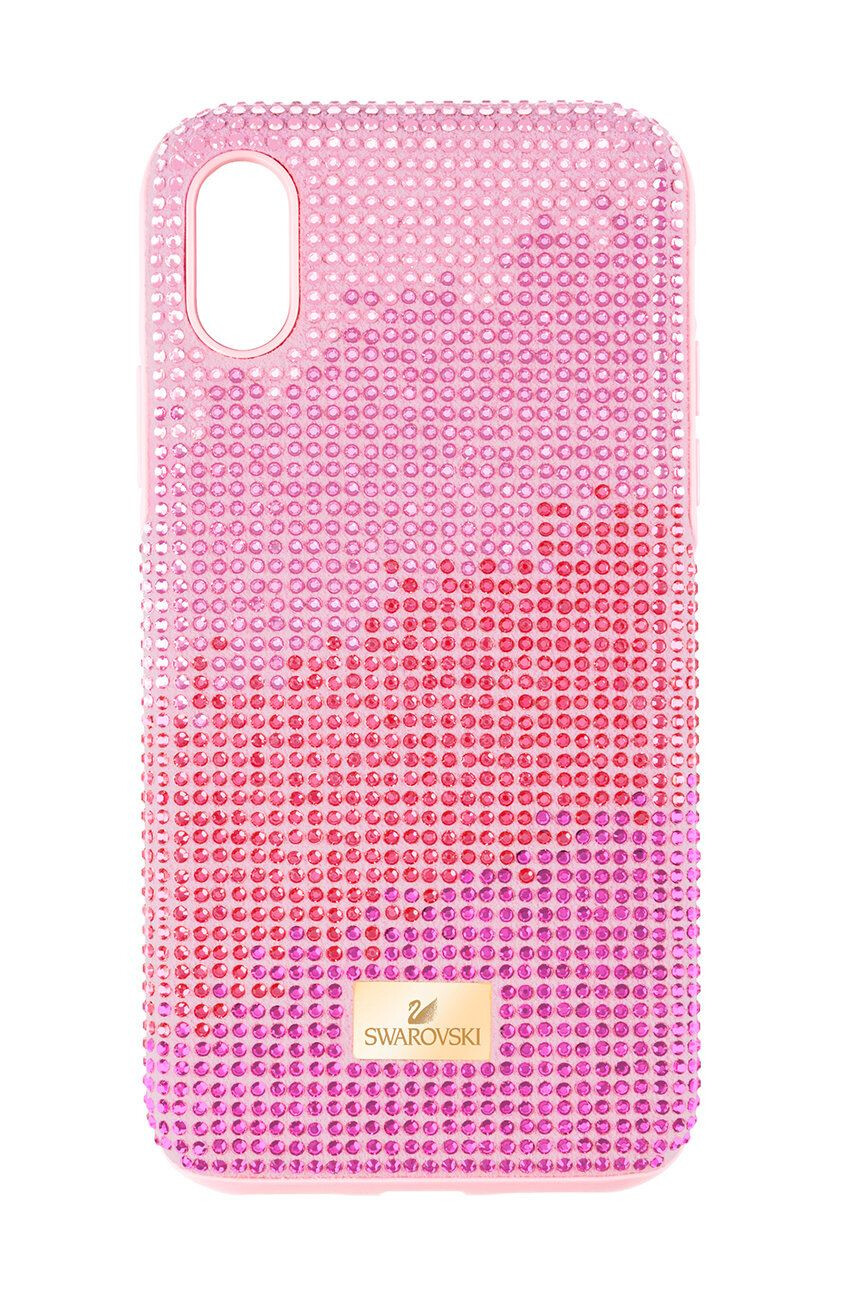 Swarovski Obal na telefon High Love iPhone Xs MAX od růžová barva - Pepit.cz