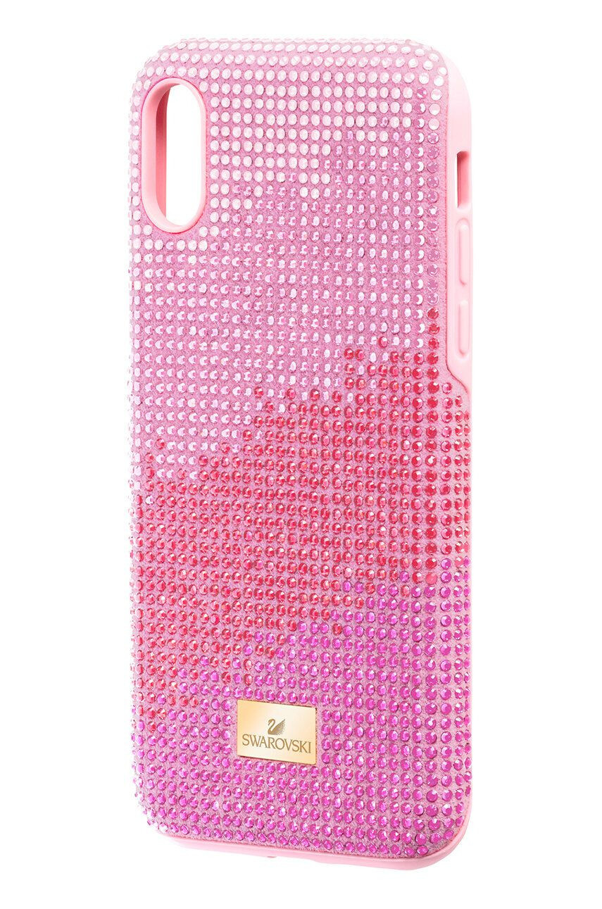 Swarovski Obal na telefon High Love iPhone Xs MAX od růžová barva - Pepit.cz