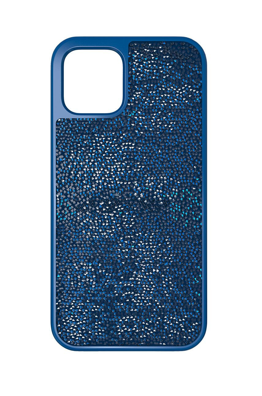 Swarovski Obal na telefon pro iPhone 12/12 Pro Glam Rock tmavomodrá barva - Pepit.cz