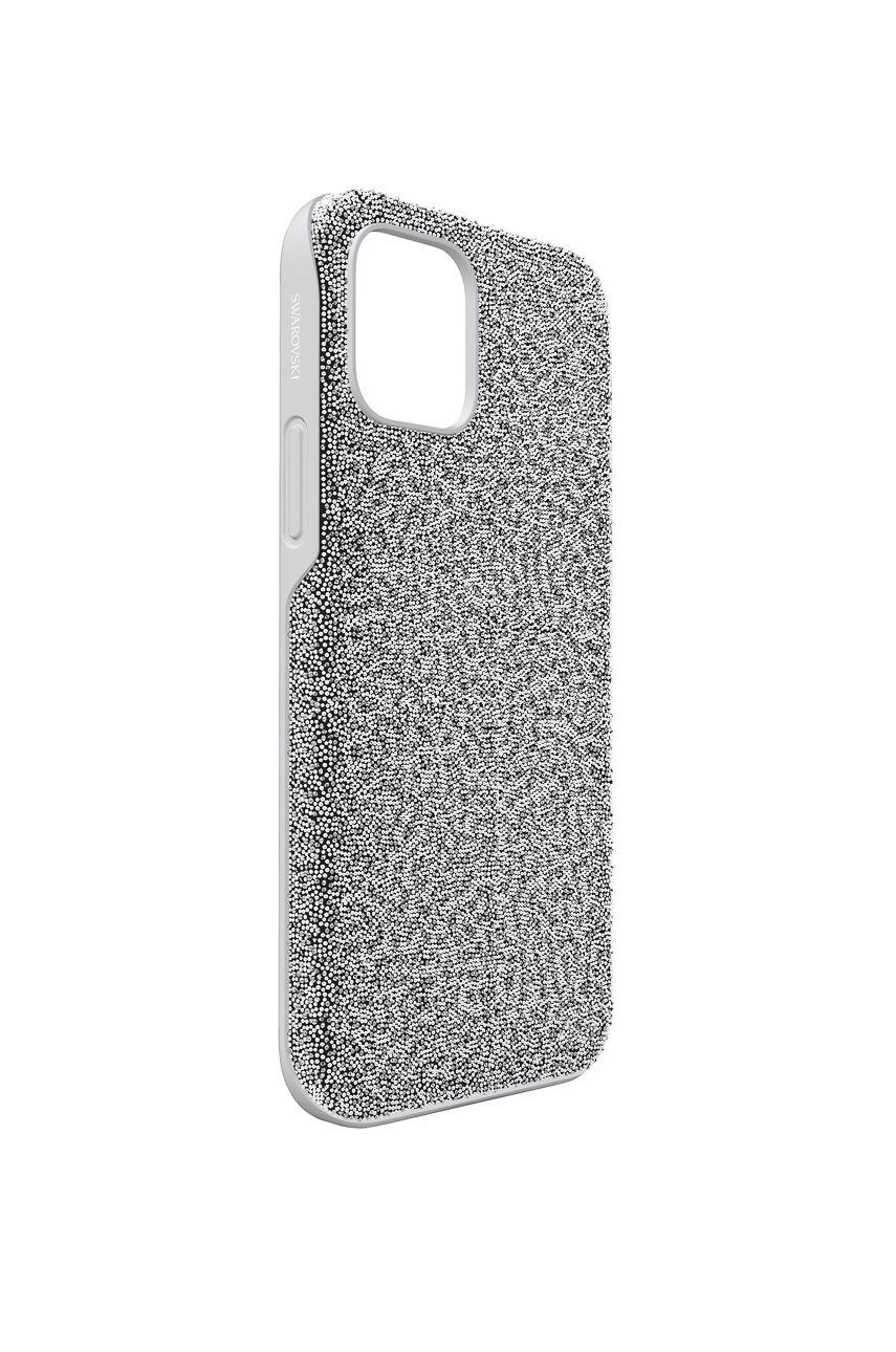 Swarovski Obal na telefon iPhone 12/12 Pro High od značky šedá barva - Pepit.cz