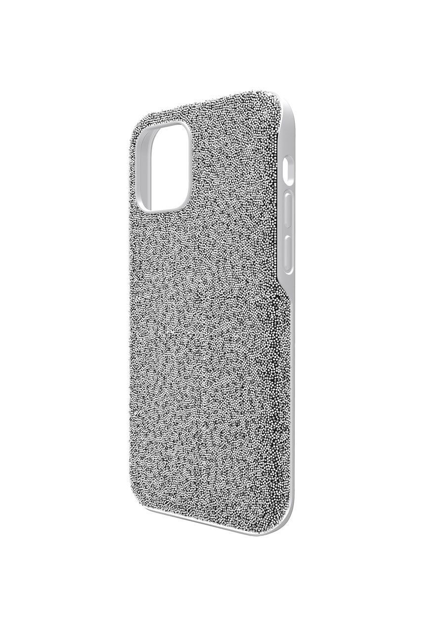 Swarovski Obal na telefon iPhone 12/12 Pro High od značky šedá barva - Pepit.cz