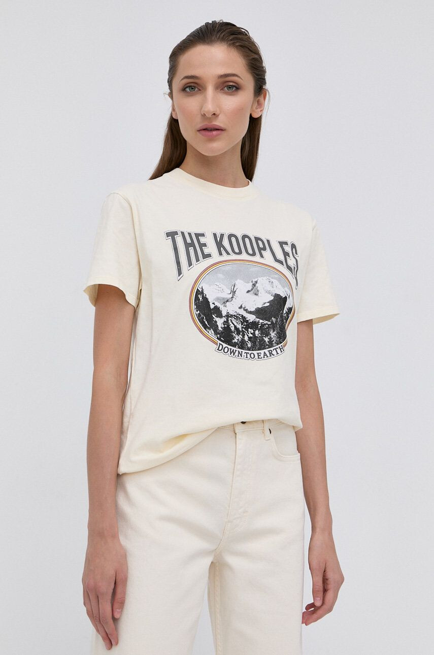 The Kooples Bavlněné tričko - Pepit.cz