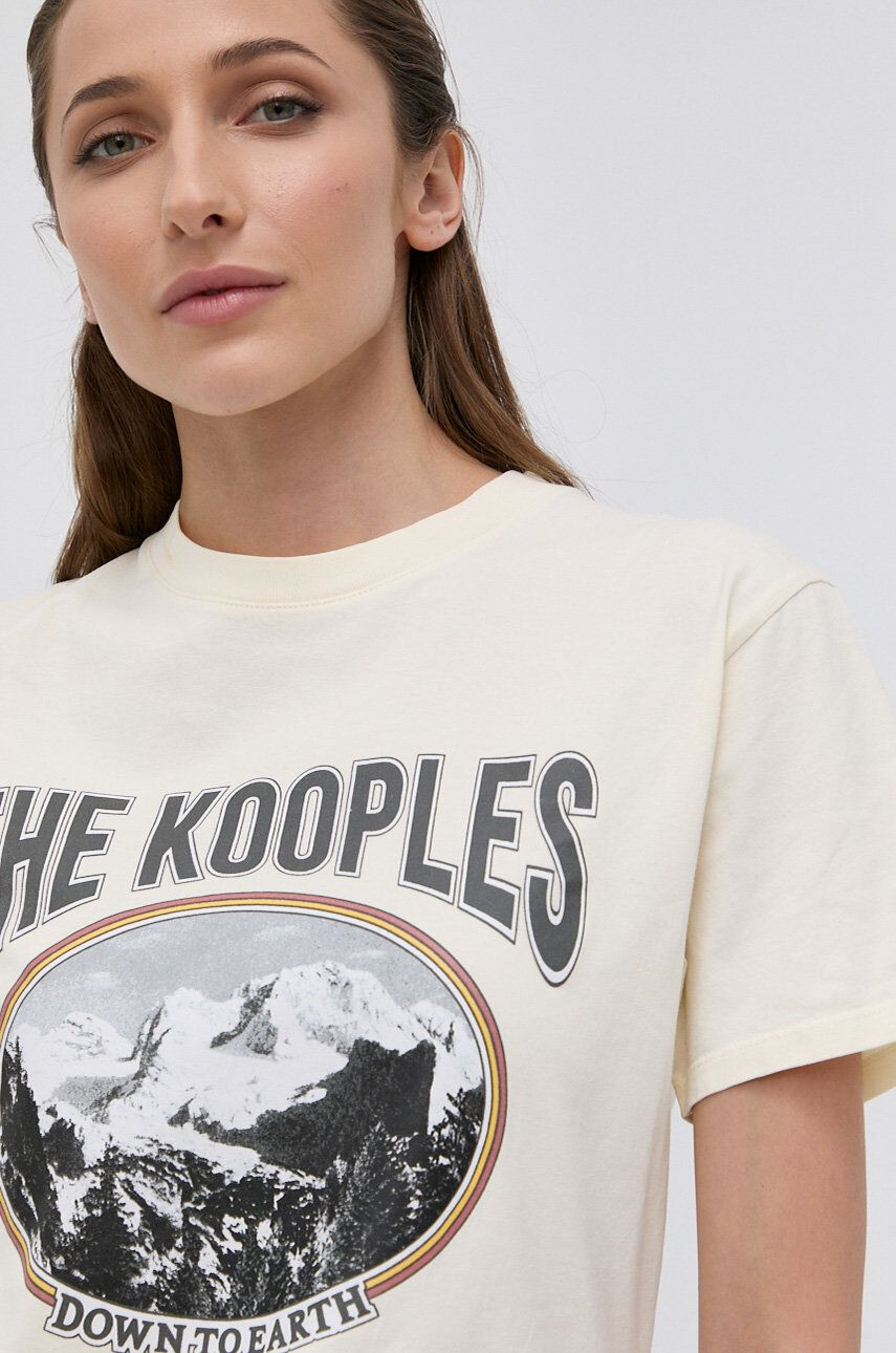 The Kooples Bavlněné tričko - Pepit.cz