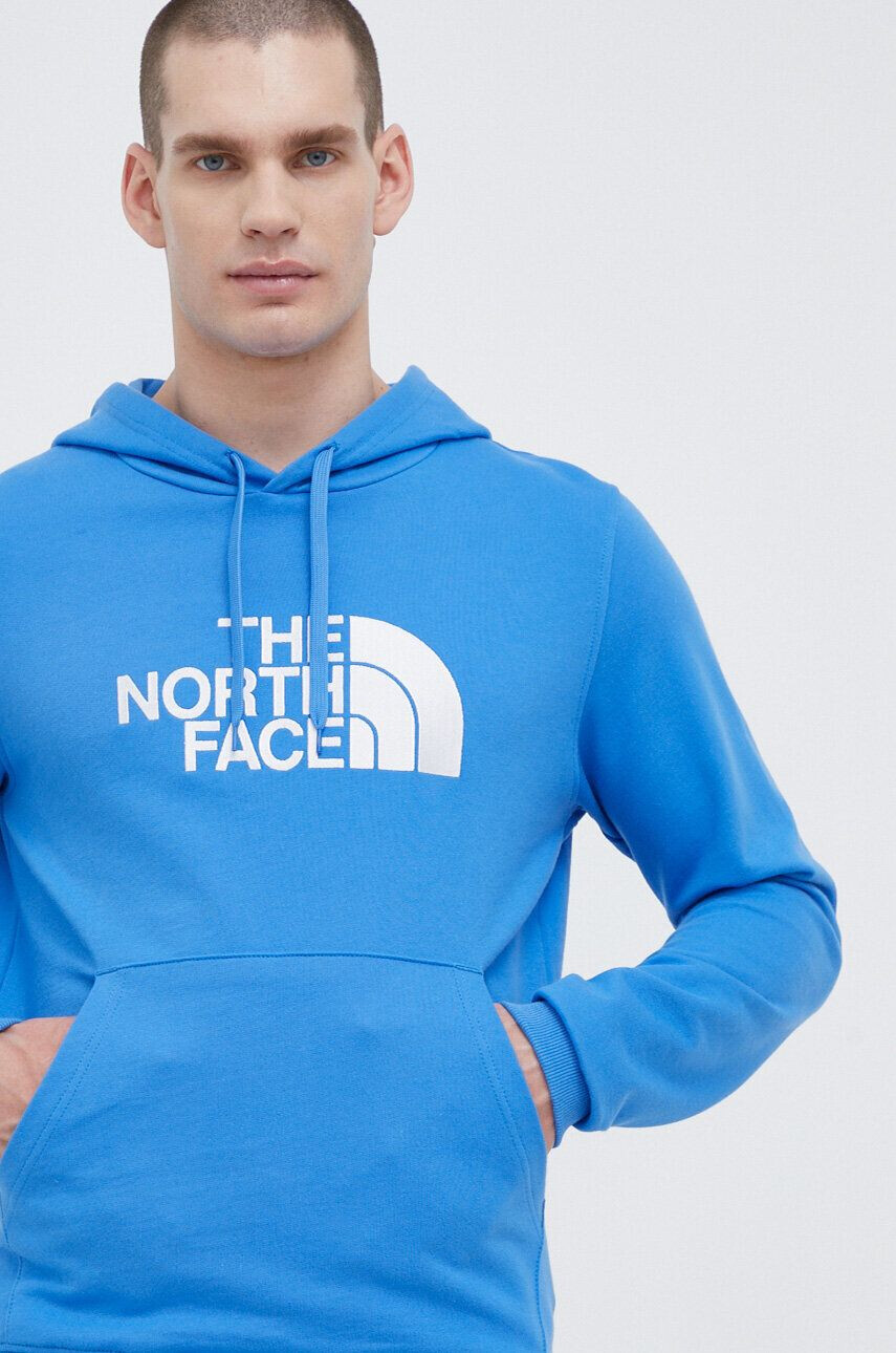 The North Face Bavlněná mikina pánská s kapucí s aplikací - Pepit.cz