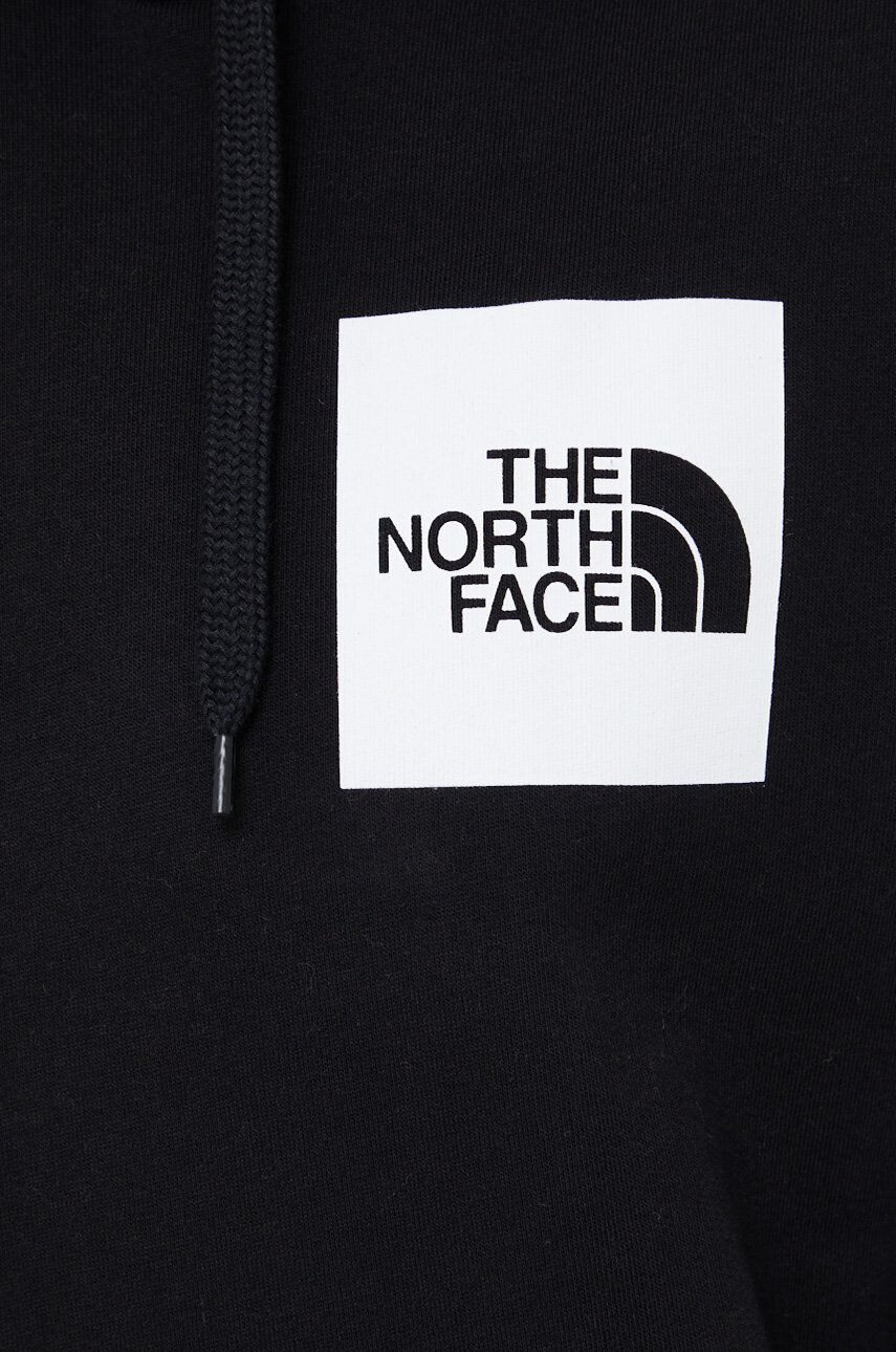 The North Face Bavlněná mikina pánská černá barva s potiskem NF0A5ICXJK31-JK31 - Pepit.cz