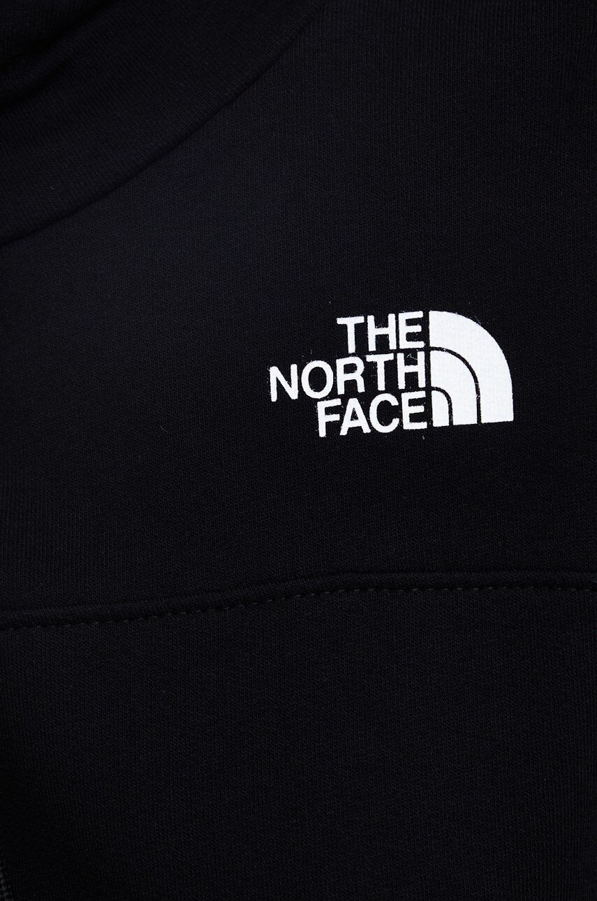 The North Face Bavlněná mikina dámská černá barva hladká - Pepit.cz