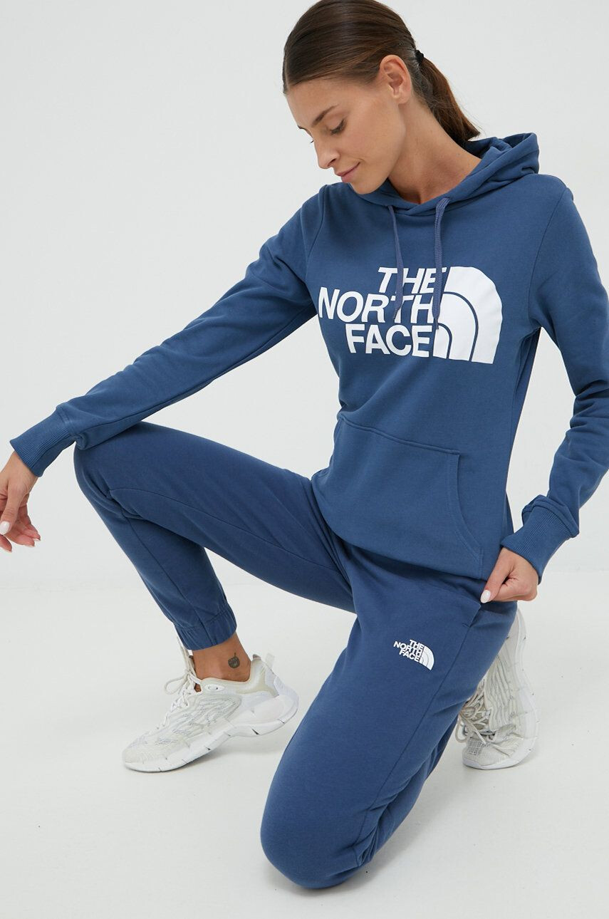 The North Face Bavlněná mikina dámská s kapucí s potiskem - Pepit.cz