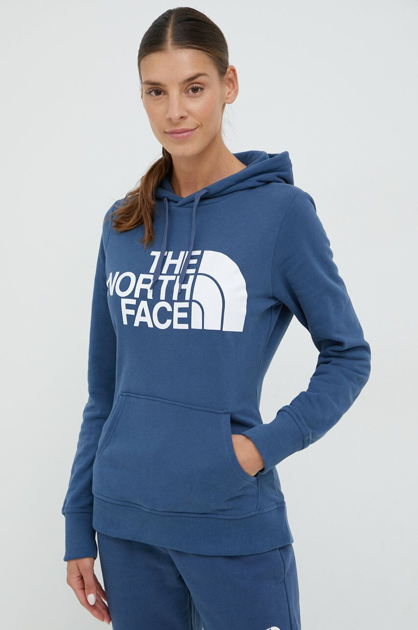 The North Face Bavlněná mikina dámská s kapucí s potiskem - Pepit.cz