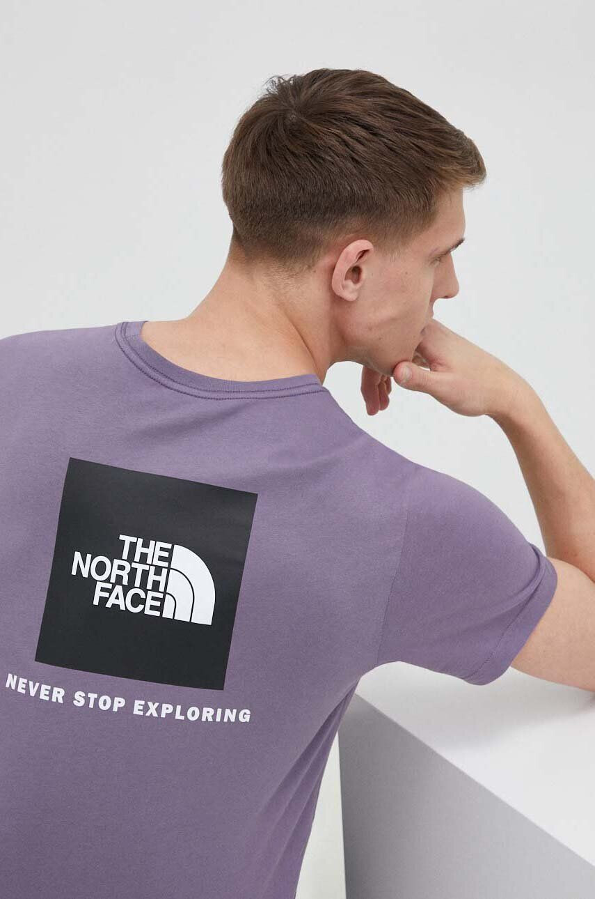 The North Face Bavlněné tričko bílá barva s potiskem - Pepit.cz