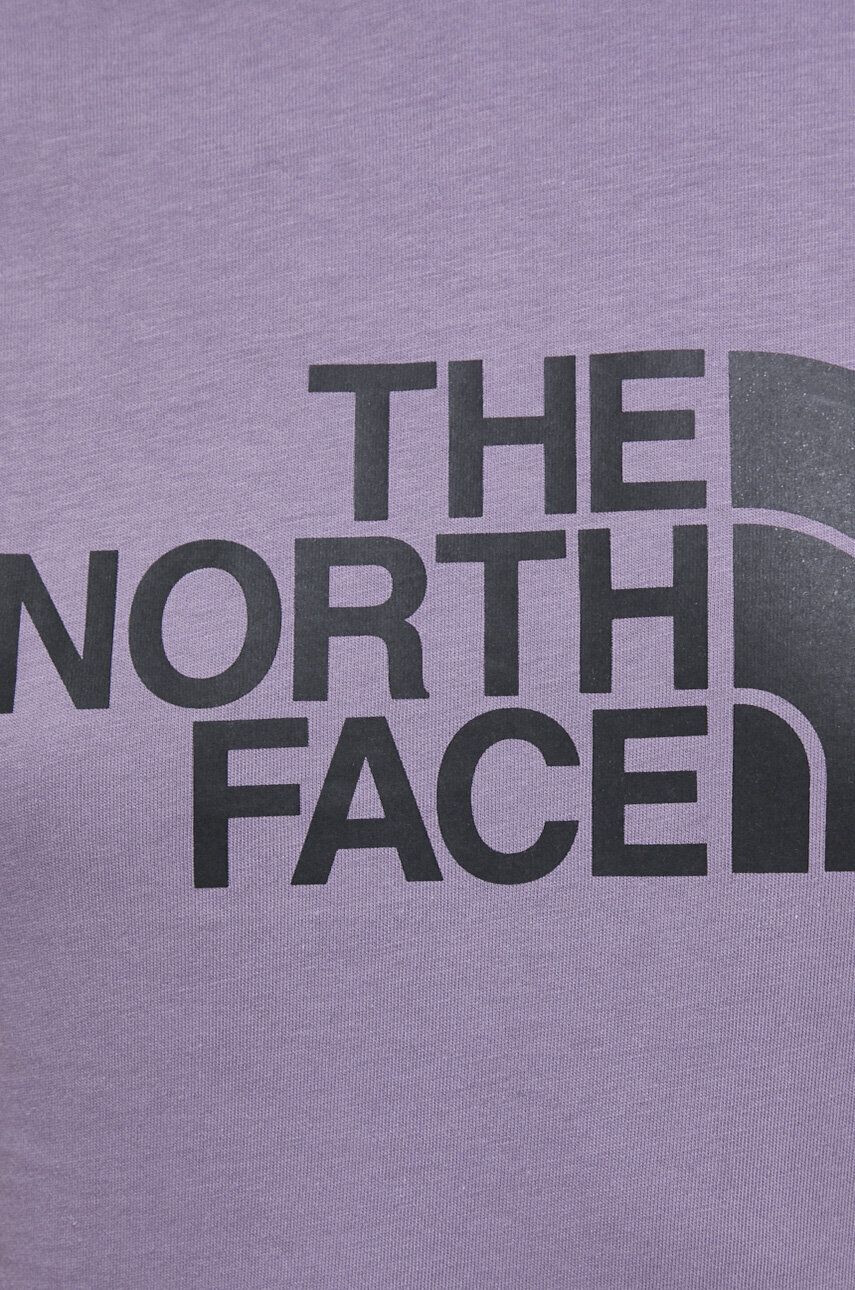 The North Face Bavlněné tričko fialová barva - Pepit.cz