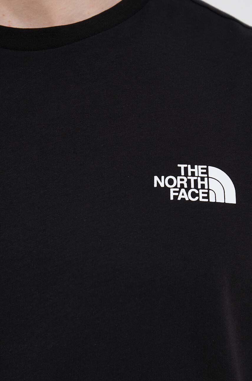 The North Face Bavlněné tričko černá barva - Pepit.cz