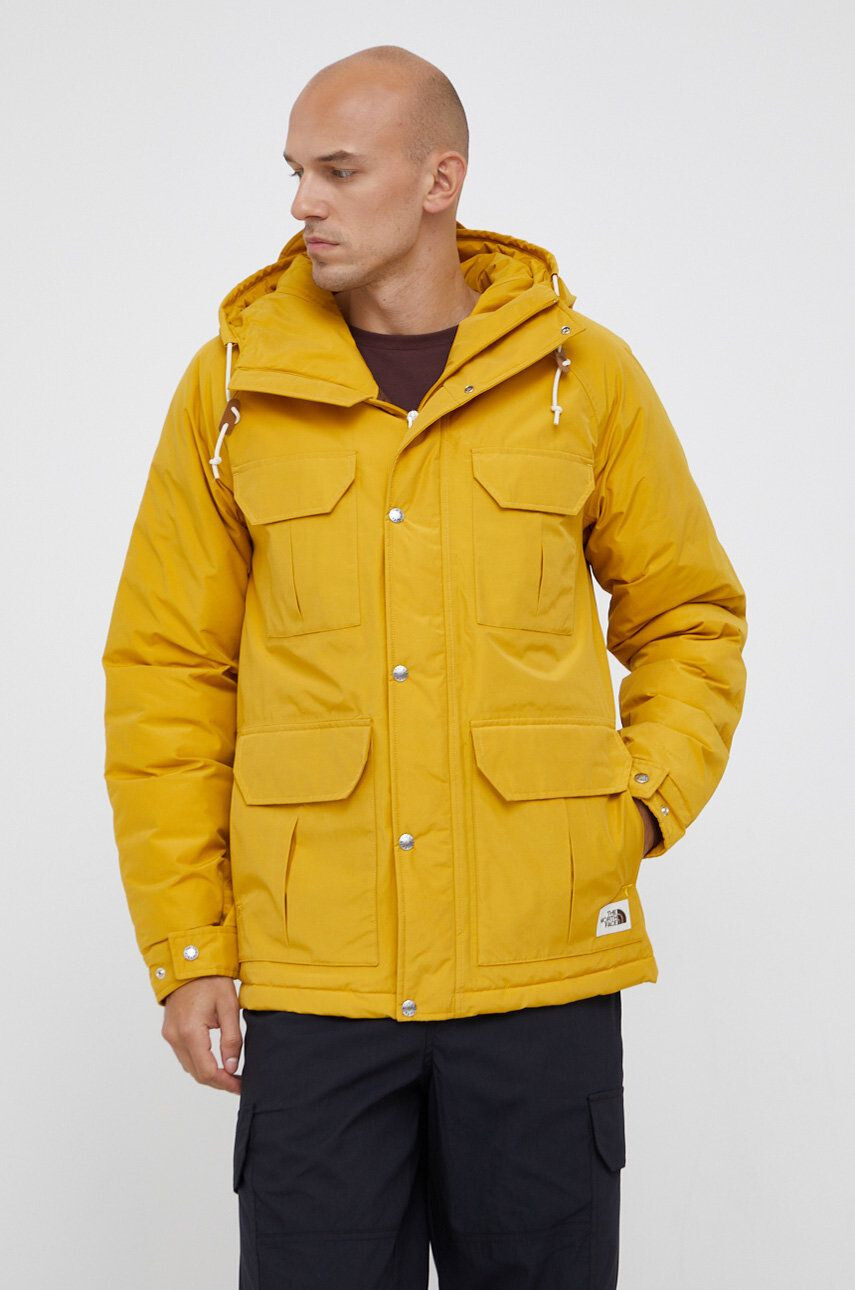 The North Face Bunda pánská žlutá barva zimní NF0A5A7H0ZH1-0ZH - Pepit.cz