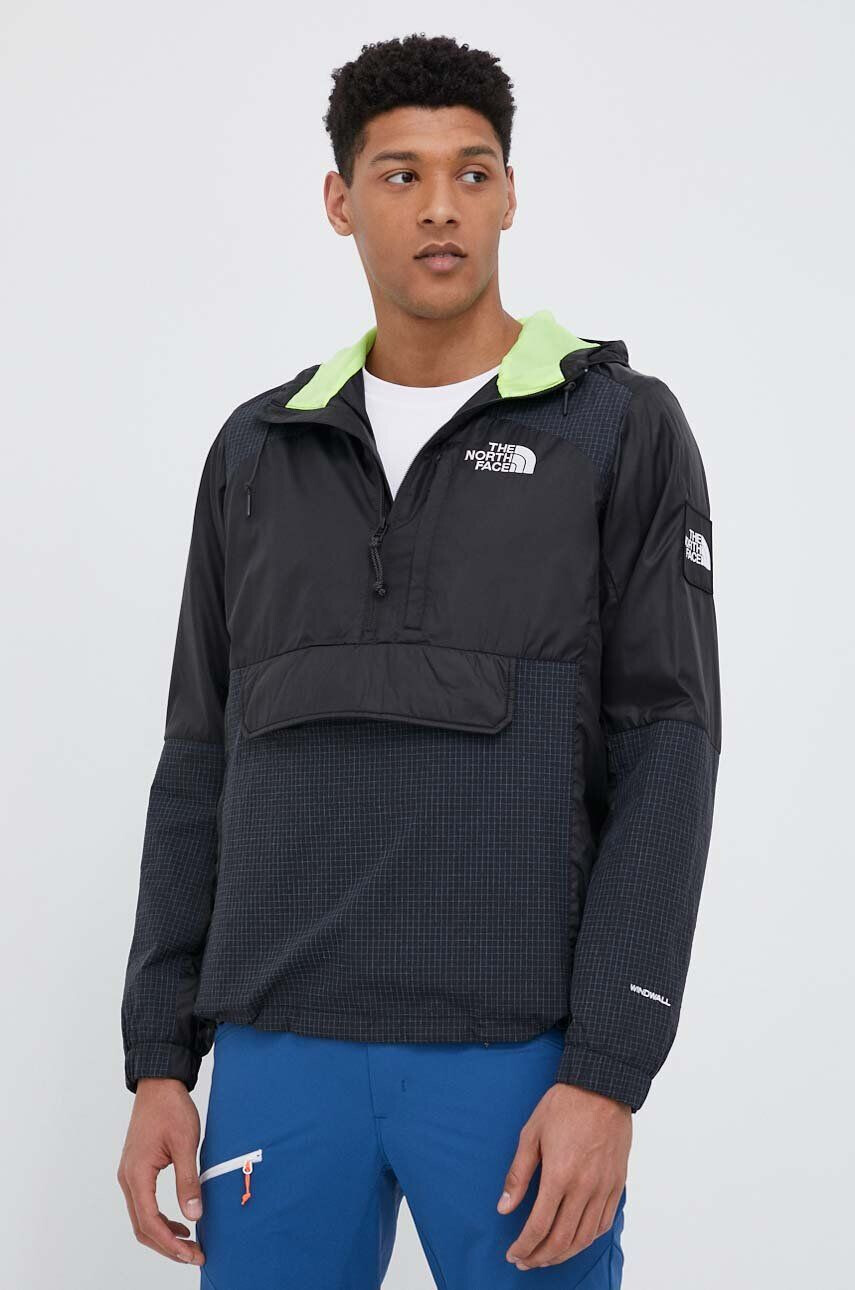 The North Face Bunda CONVIN ANORAK pánská černá barva přechodná oversize - Pepit.cz