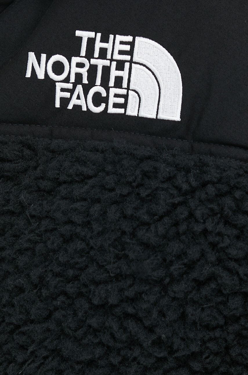 The North Face Bunda MEN S SHERPA NUPTSE JACKET pánská černá barva zimní - Pepit.cz