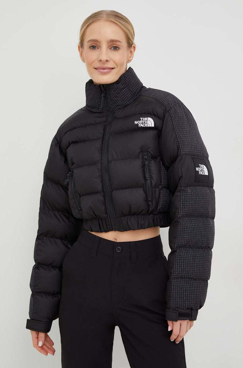 The North Face Bunda WOMEN’S RUSTA PUFFER dámská černá barva zimní - Pepit.cz