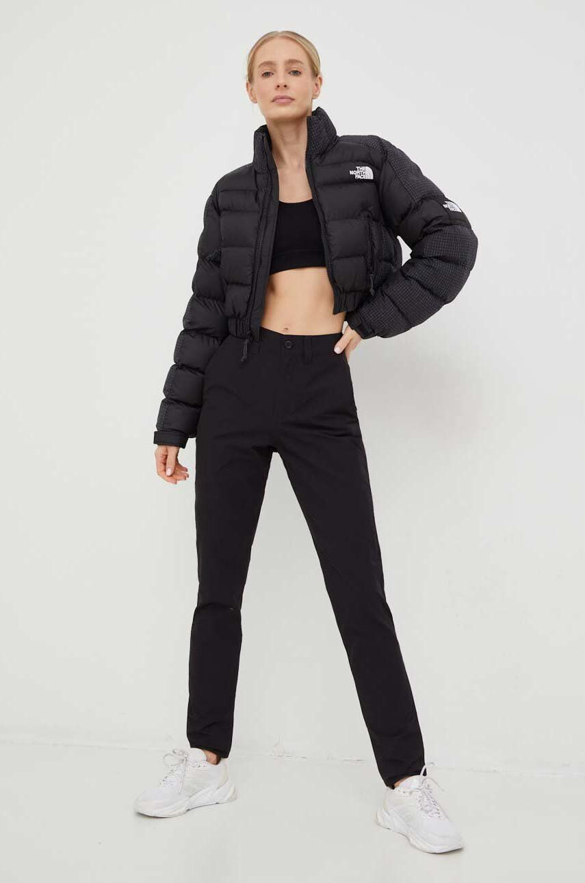 The North Face Bunda WOMEN’S RUSTA PUFFER dámská černá barva zimní - Pepit.cz