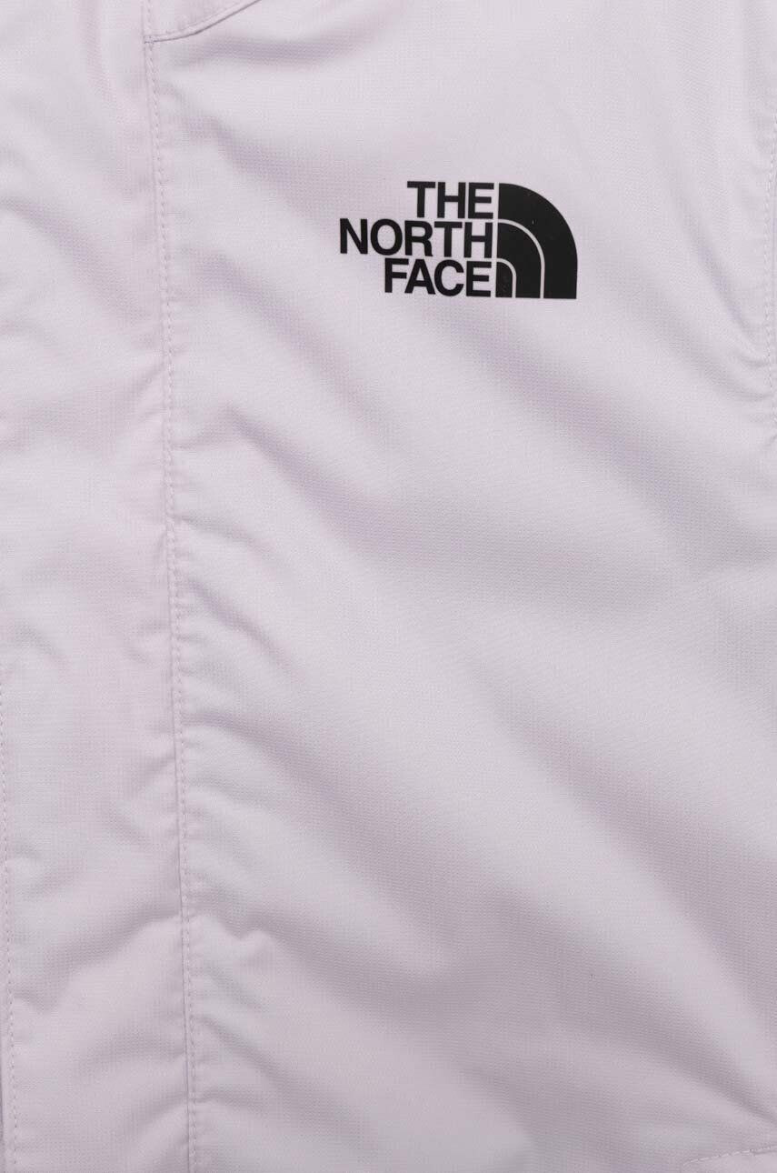 The North Face Dětská bunda TEEN SNOWQUEST JACKET růžová barva - Pepit.cz