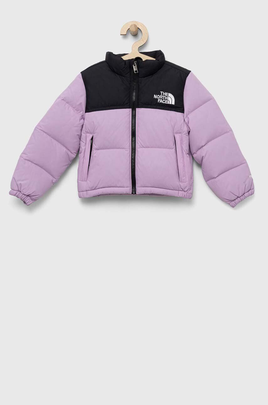 The North Face Dětská péřová bunda fialová barva - Pepit.cz