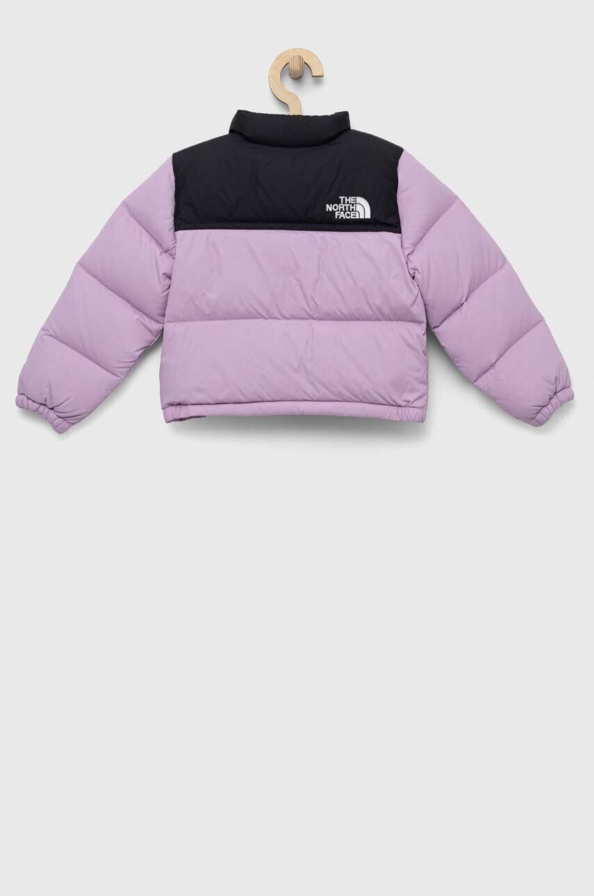 The North Face Dětská péřová bunda fialová barva - Pepit.cz